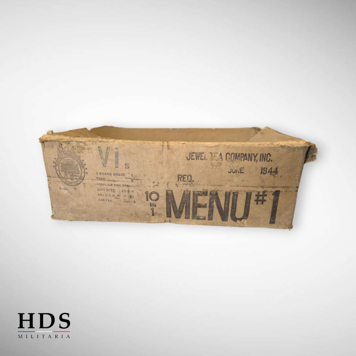 Carton de ration US ww2 ten in one menu #1