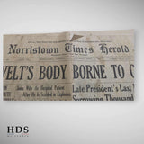 Journal US ww2 mort de Roosevelt Avril 1945