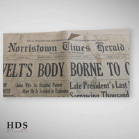 Journal US ww2 mort de Roosevelt Avril 1945