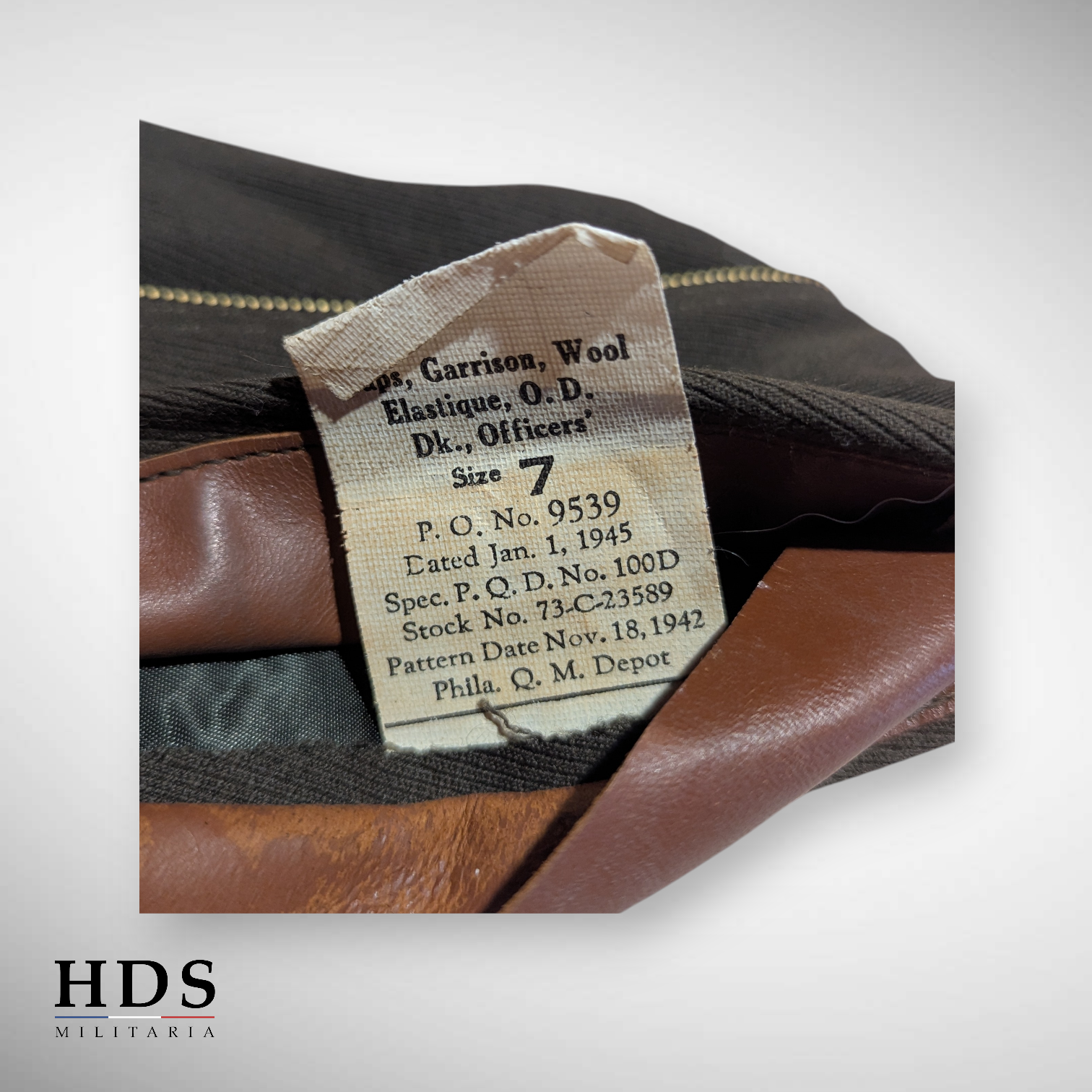 Calot officier US ww2