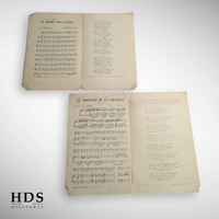 Lot de 10 partitions Françaises ww1