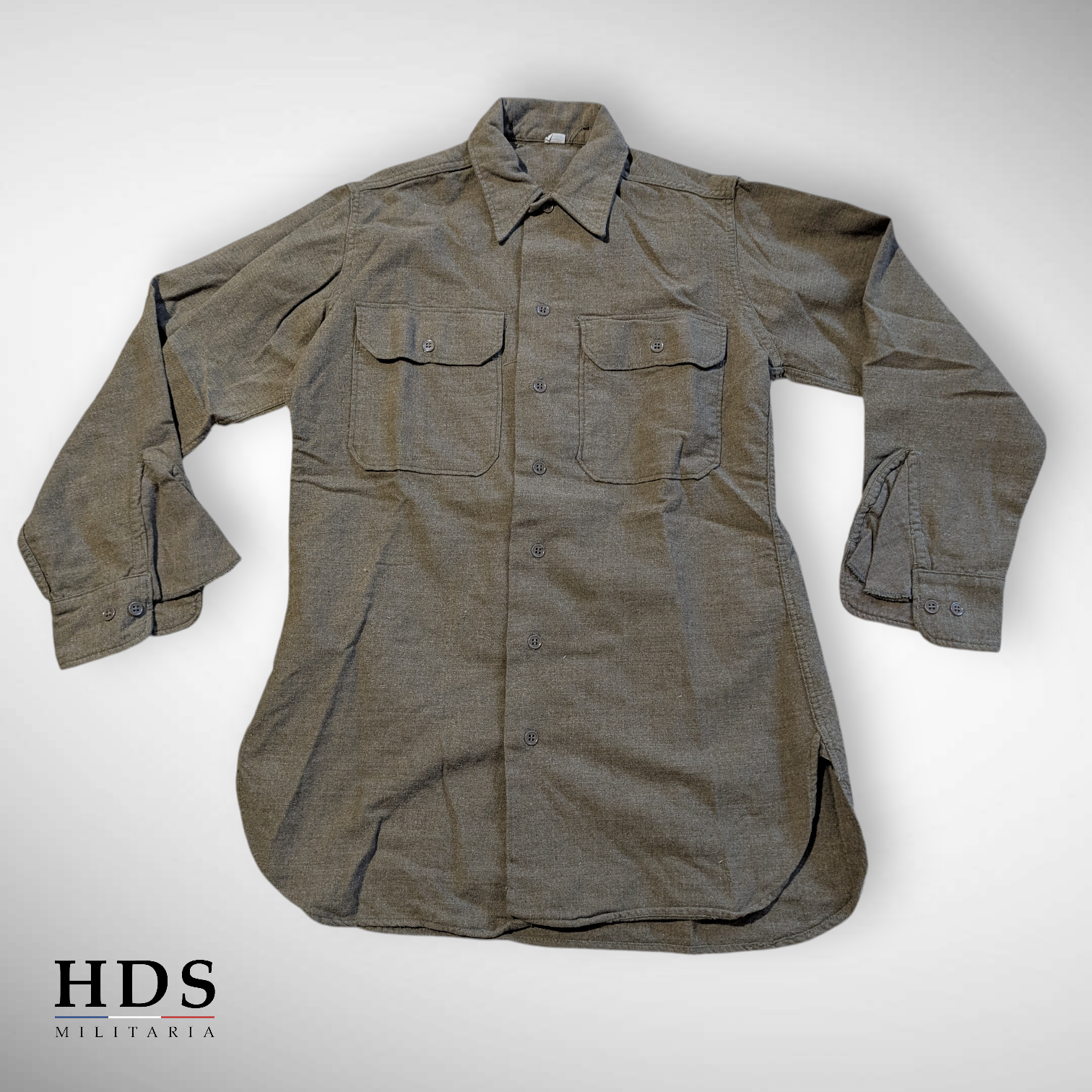 US WW2 M37 Mustard Shirt 14.5x32