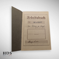 Workbook + Huningue Alsace WW2 passport