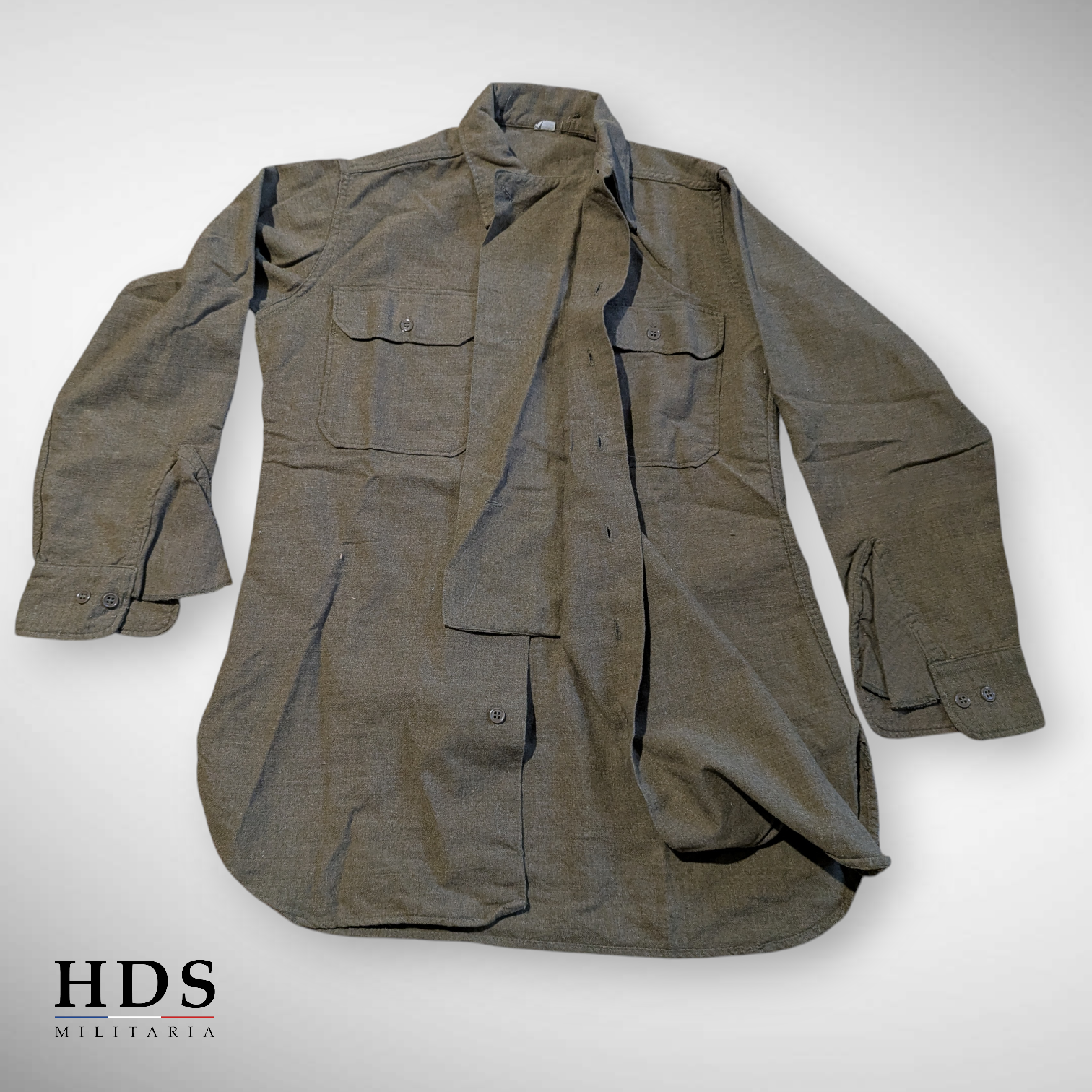 US WW2 M37 Mustard Shirt 14.5x32