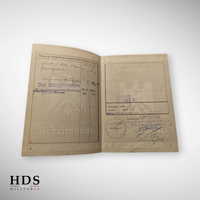 German ww2 DRK Arbeitsbuch booklet