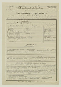 Tunique m1893 attribuée vétéran 1870-71 Légion d'honneur