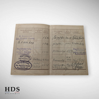 German ww2 DRK Arbeitsbuch booklet