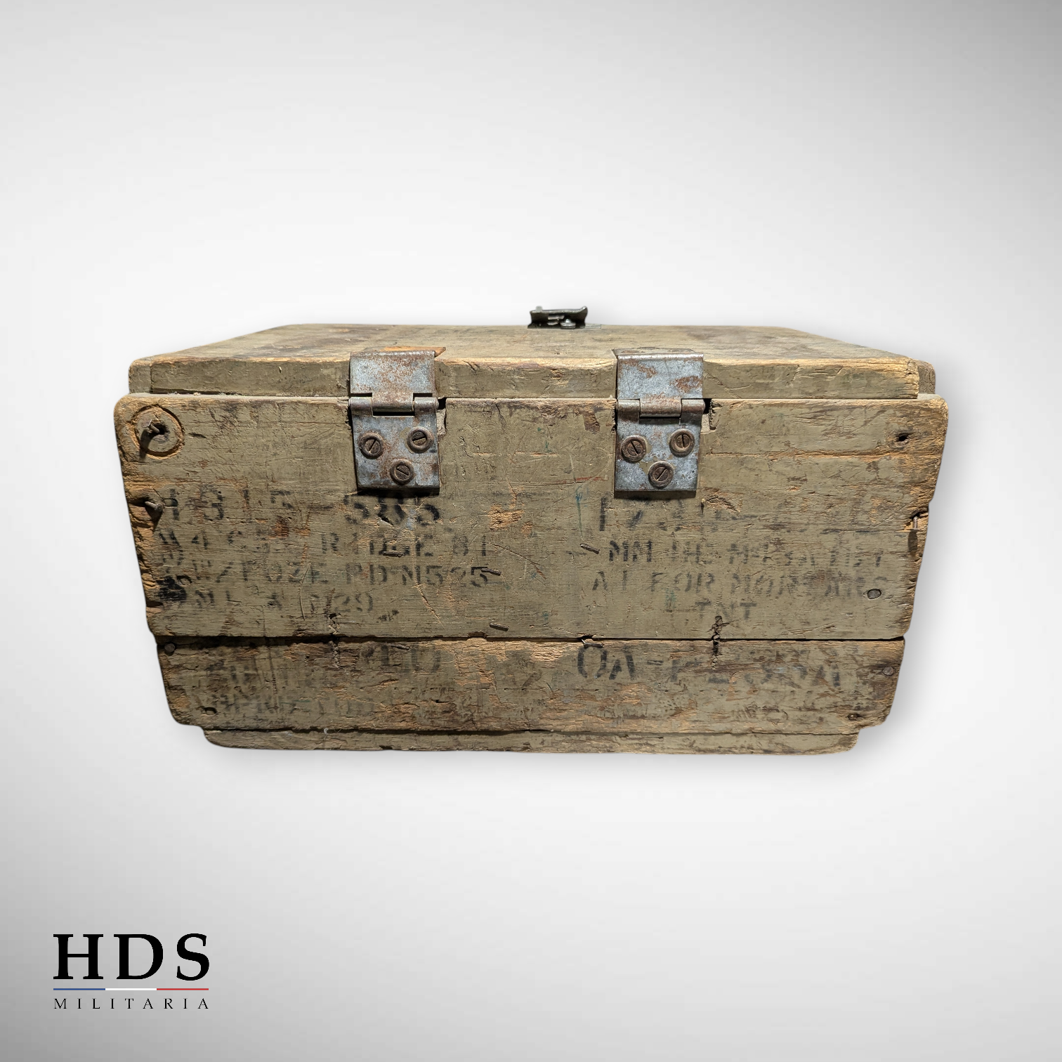 Wooden US mortar box