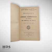 Manuel d'instruction service de santé 1951