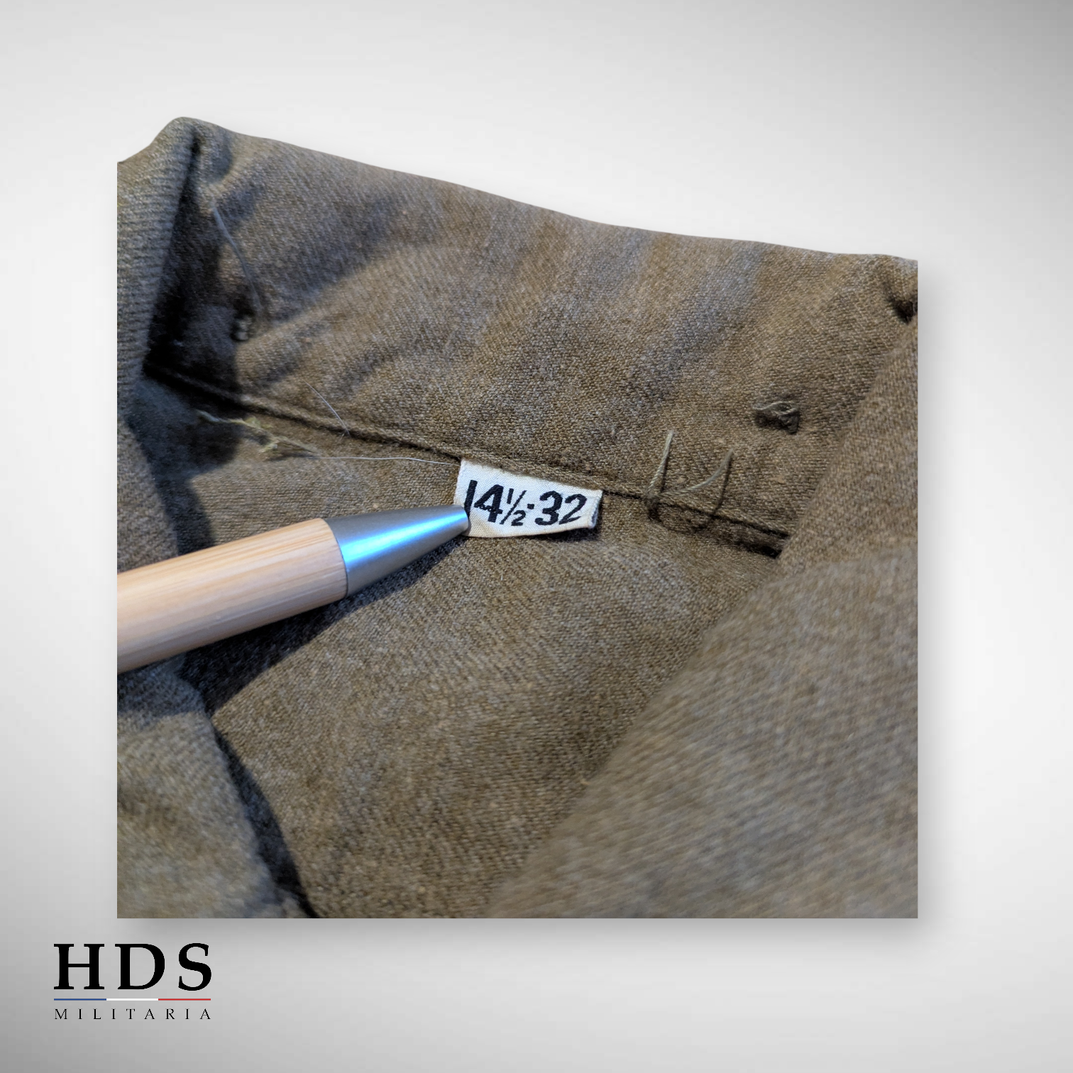 US WW2 M37 Mustard Shirt 14.5x32