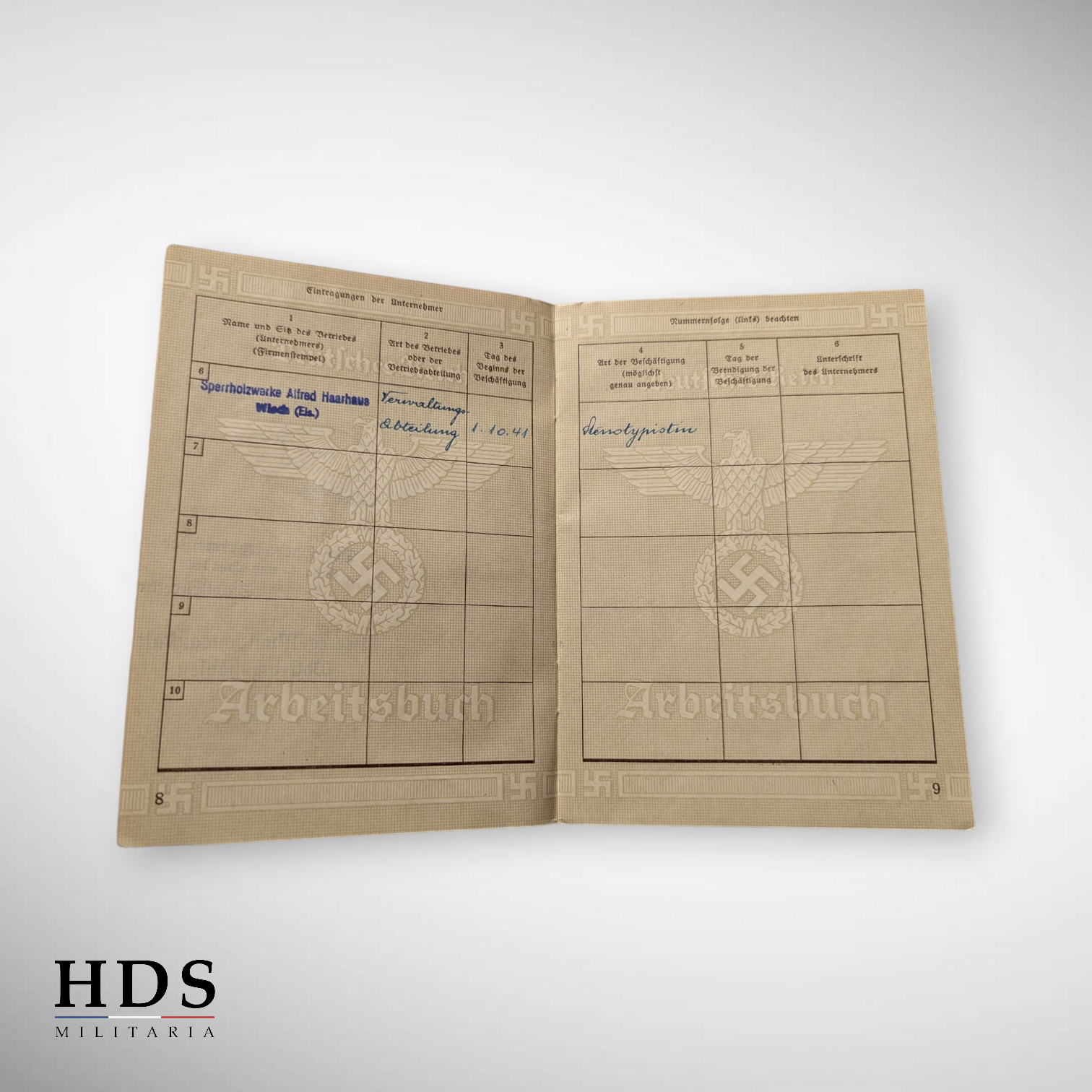 Booklet Arbeitsbuch Saarbrücken german ww2