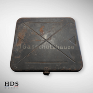 German WWII wounded gas mask box