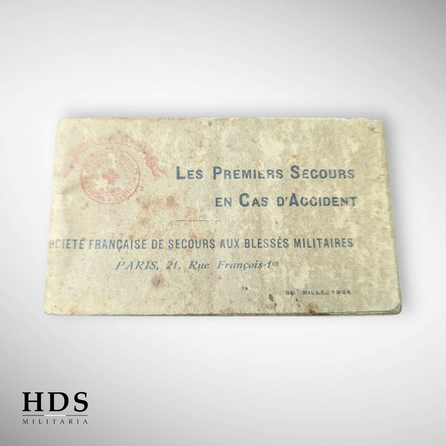 Livret premiers secours SSBM ww2