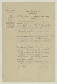 Tunique m1893 attribuée vétéran 1870-71 Légion d'honneur