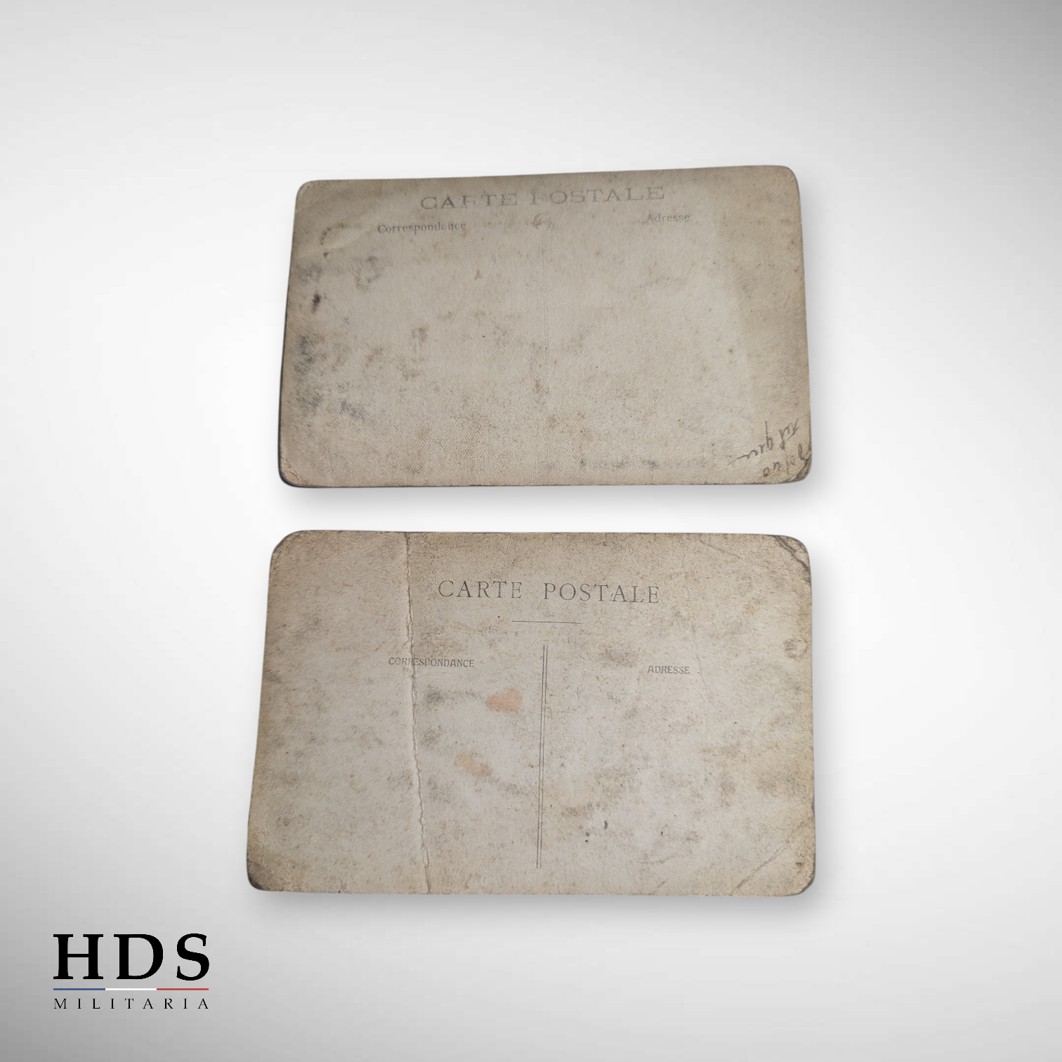 Lot de photos cartes postales chasseur à pied ww1