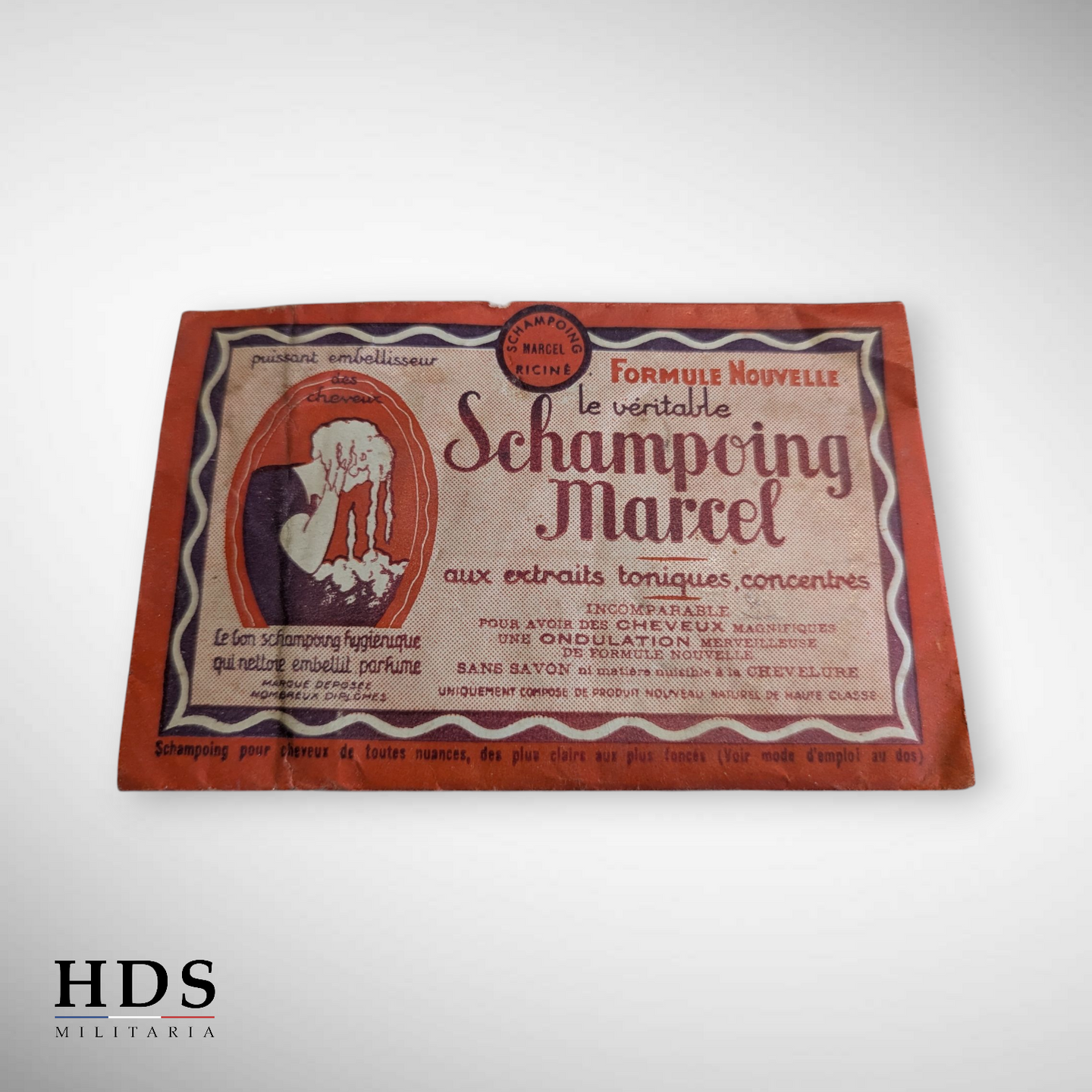 Shampooing sec Marcel France 40 ww2