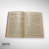 German WW2 instruction booklet postal check