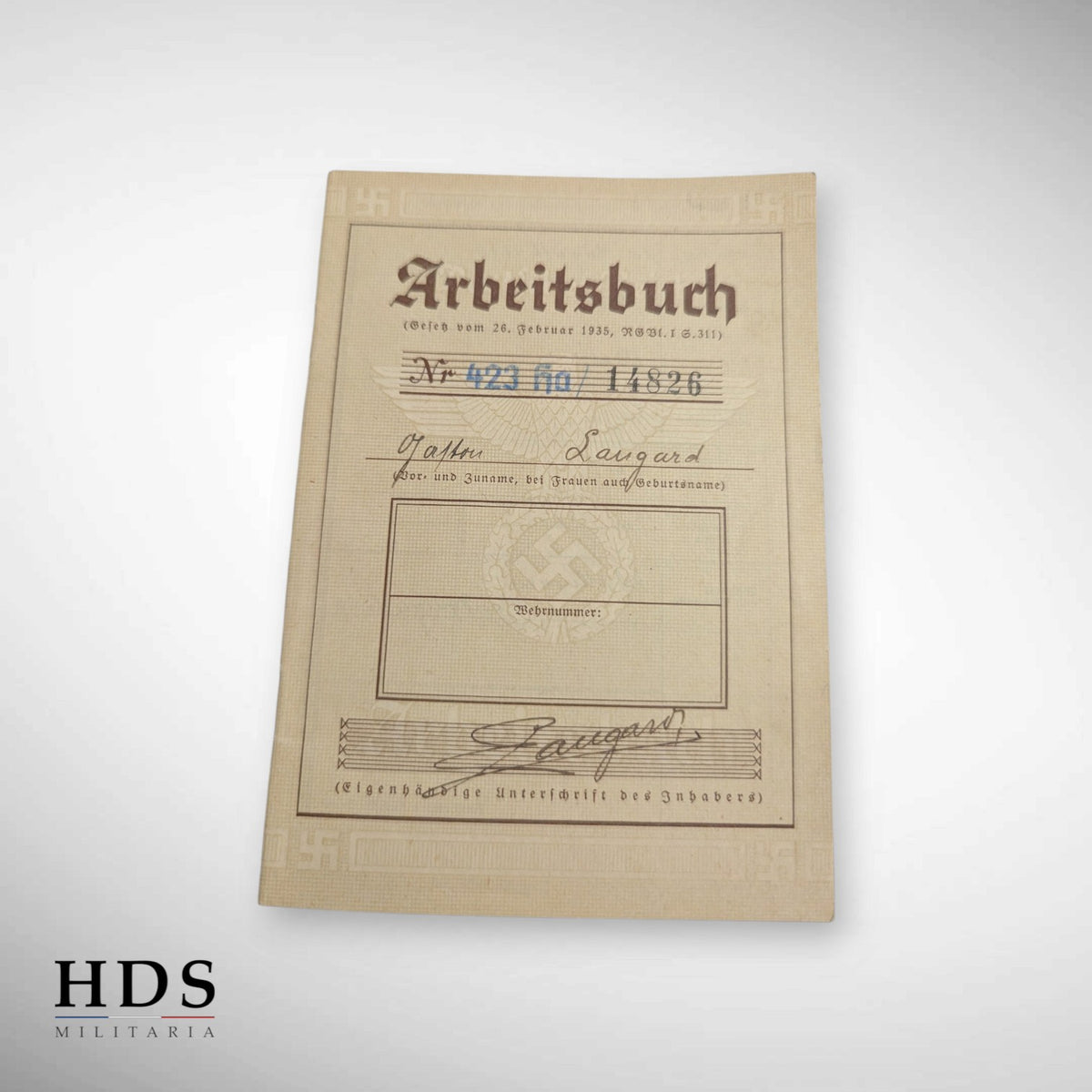 Livret arbeitsbuch Metz ww2
