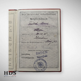 DAF booklet + Arbeitsbuch Elsenheim Alsace ww2