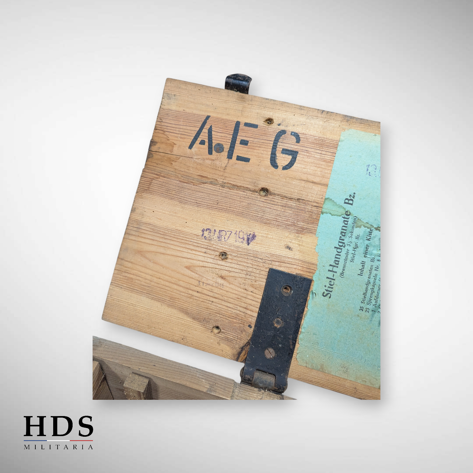 Caisse grenades à manche 1917 allemand ww1