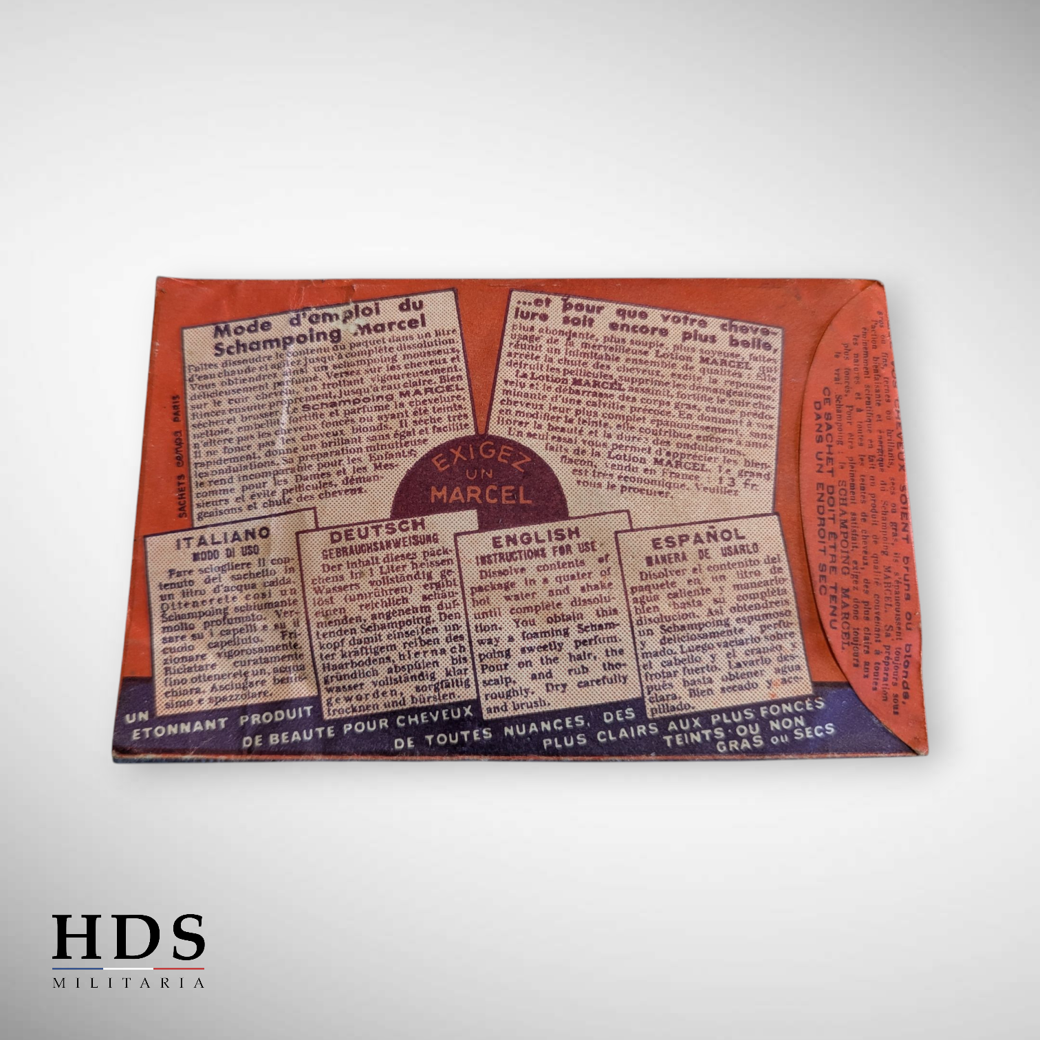 Shampooing sec Marcel France 40 ww2