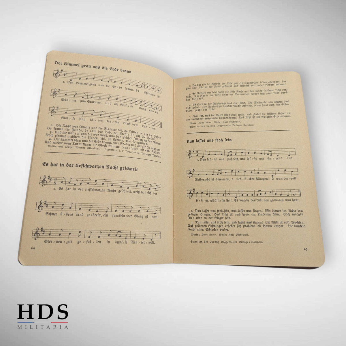 Livret de chants du RAD allemand ww2