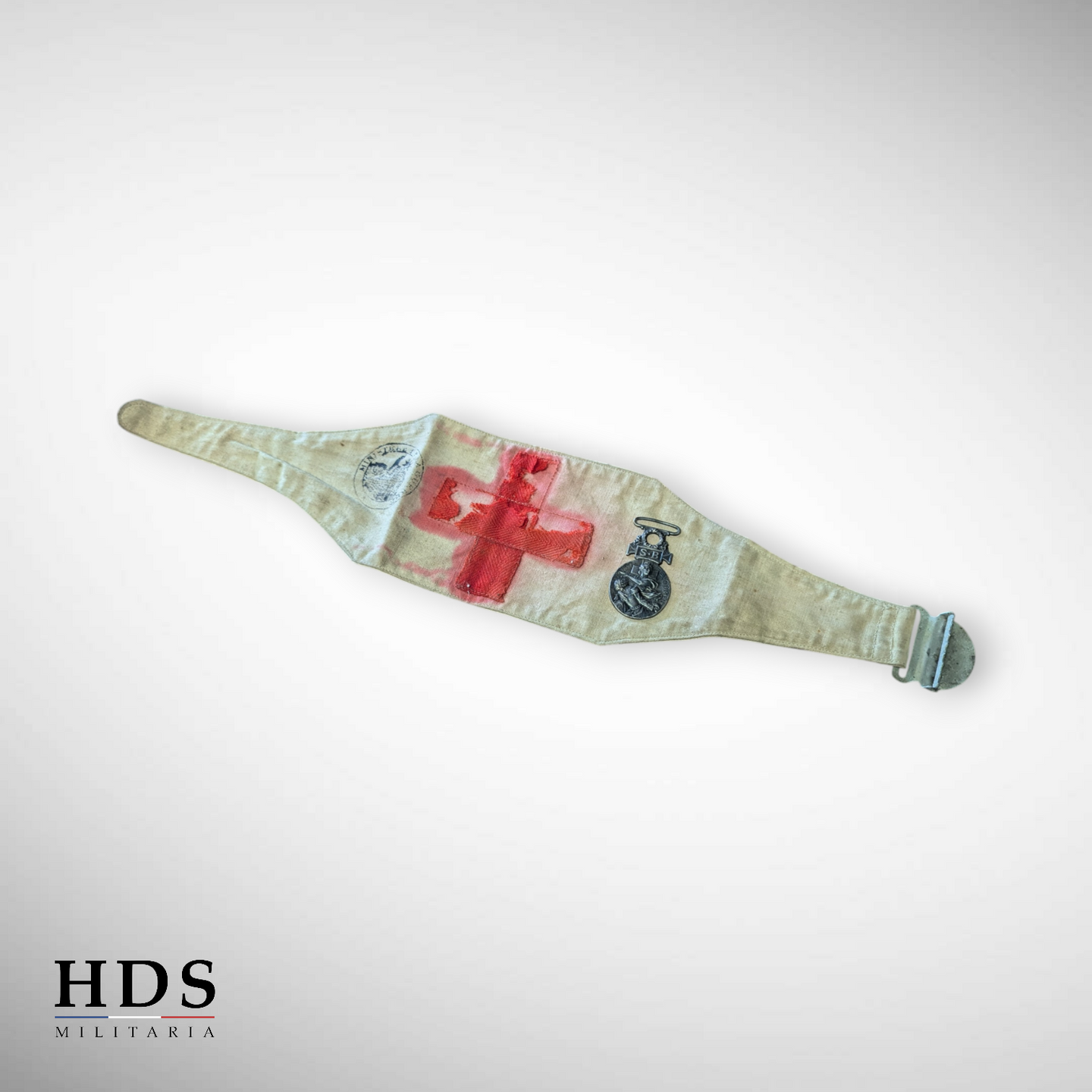 Brassard Croix Rouge + médaille SSBM ww1