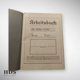 DAF booklet + Arbeitsbuch Elsenheim Alsace ww2