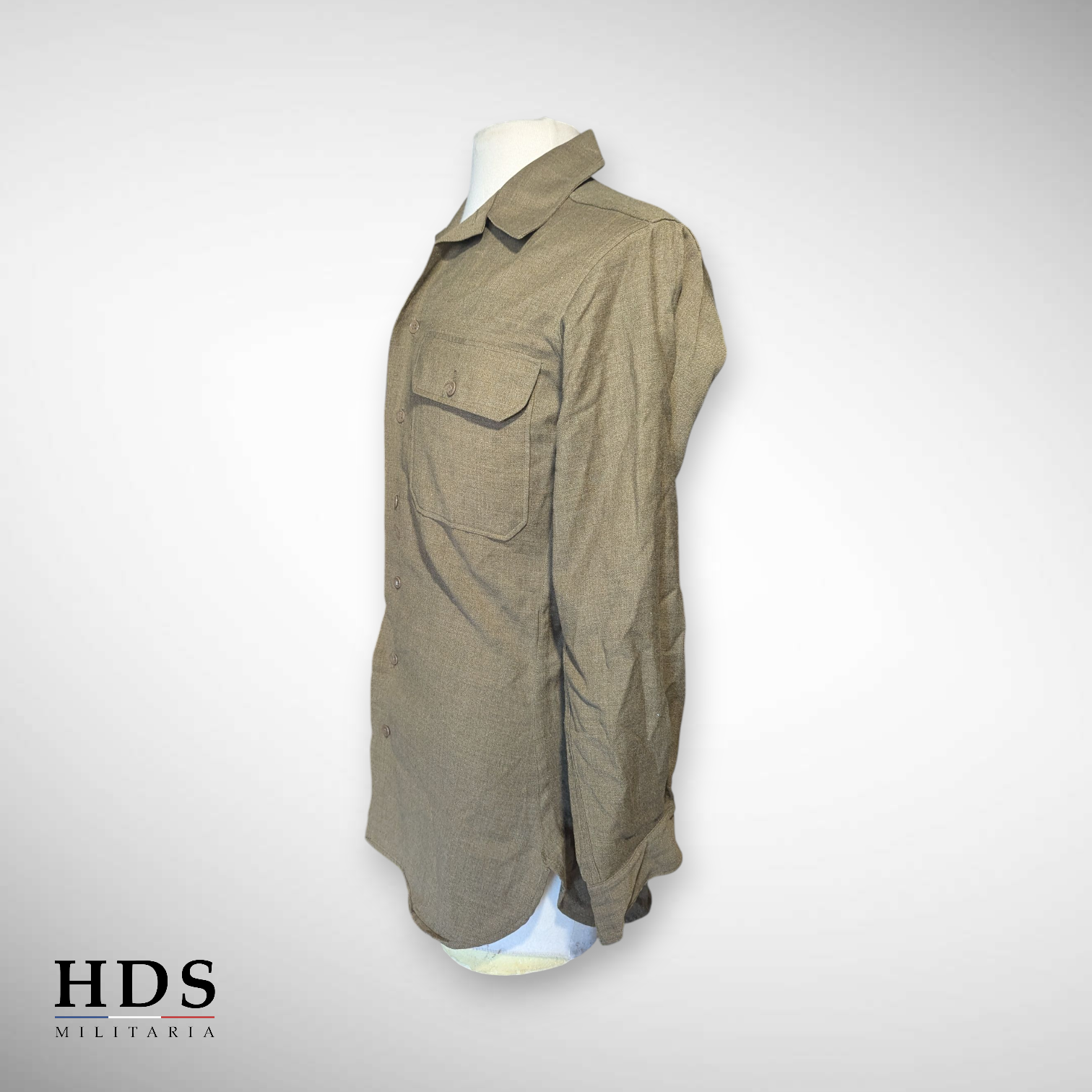 Chemise moutarde US ww2 m37 14.5x32