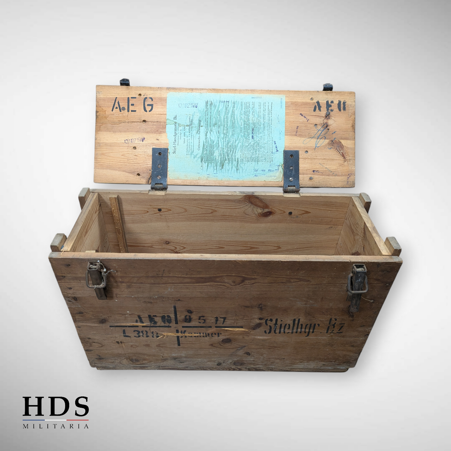 Caisse grenades à manche 1917 allemand ww1