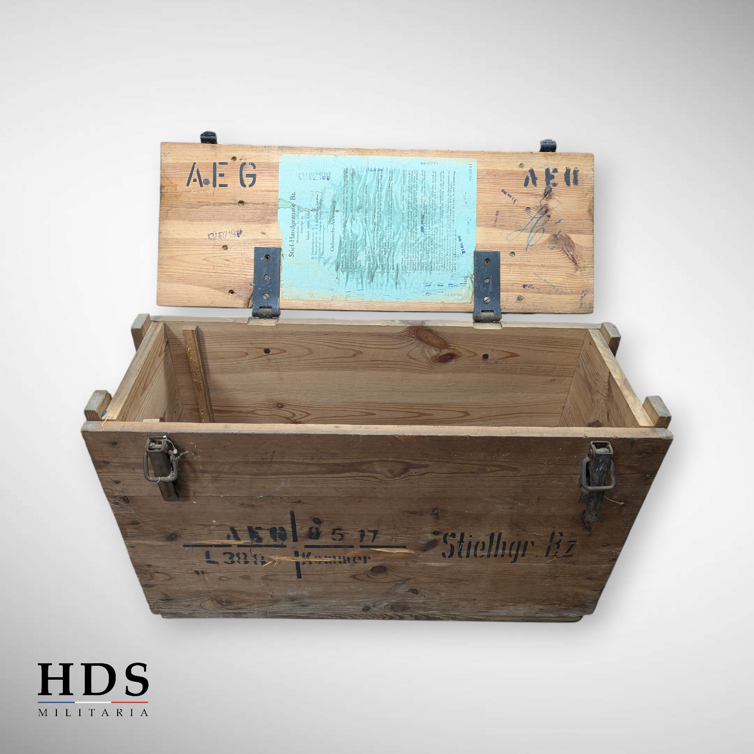 Caisse grenades à manche 1917 allemand ww1