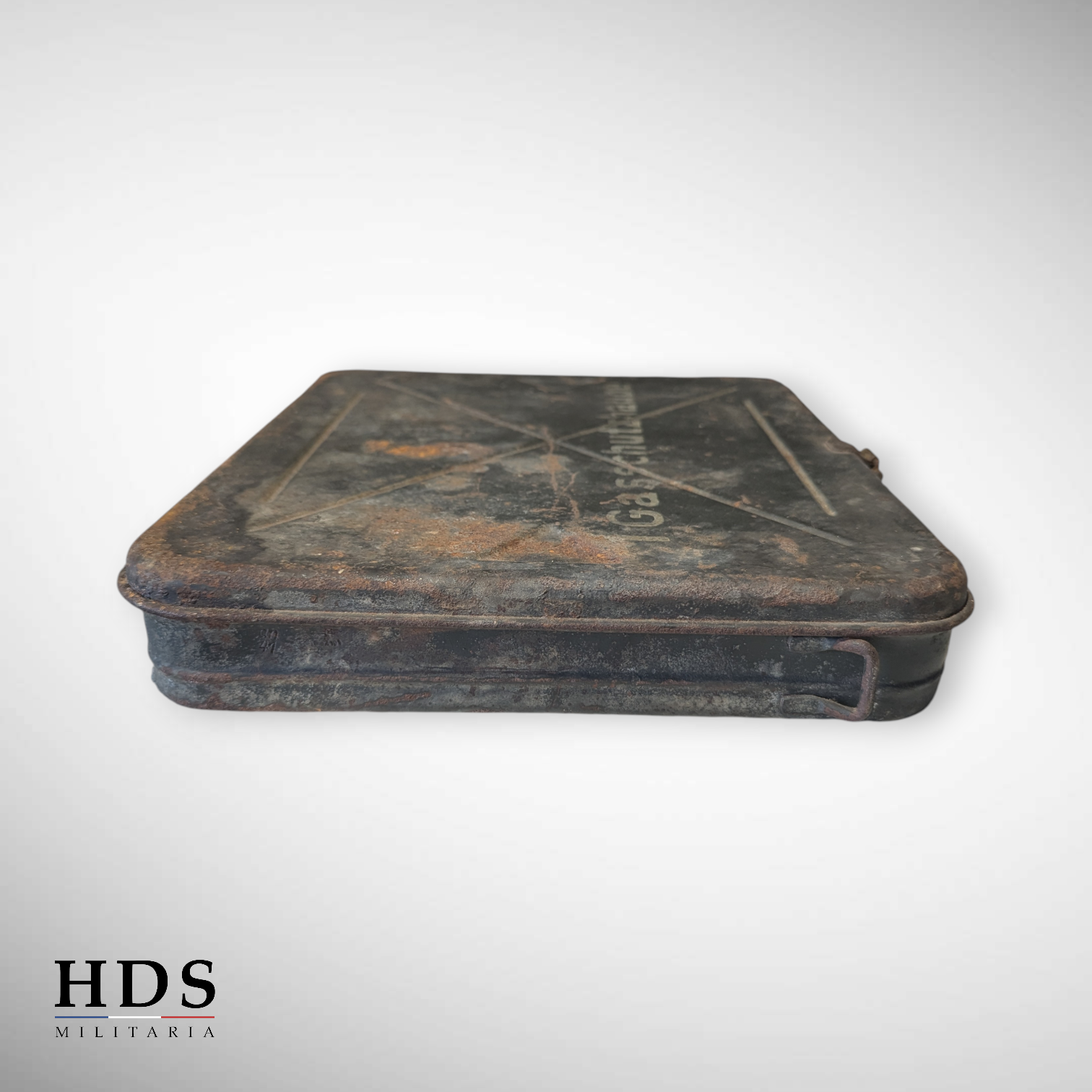 German WWII wounded gas mask box
