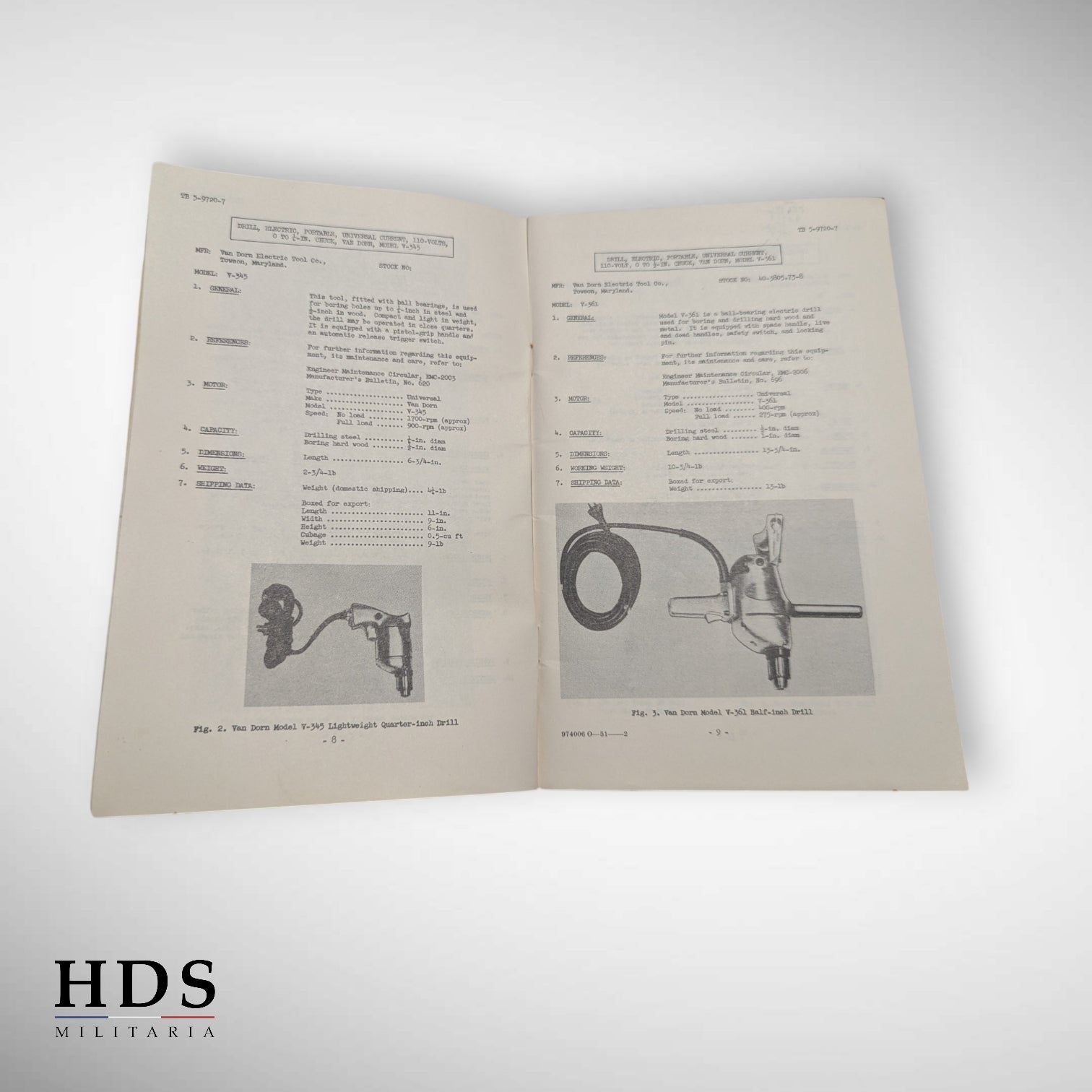 Livret instruction US ww2 outils et maintenance 1944