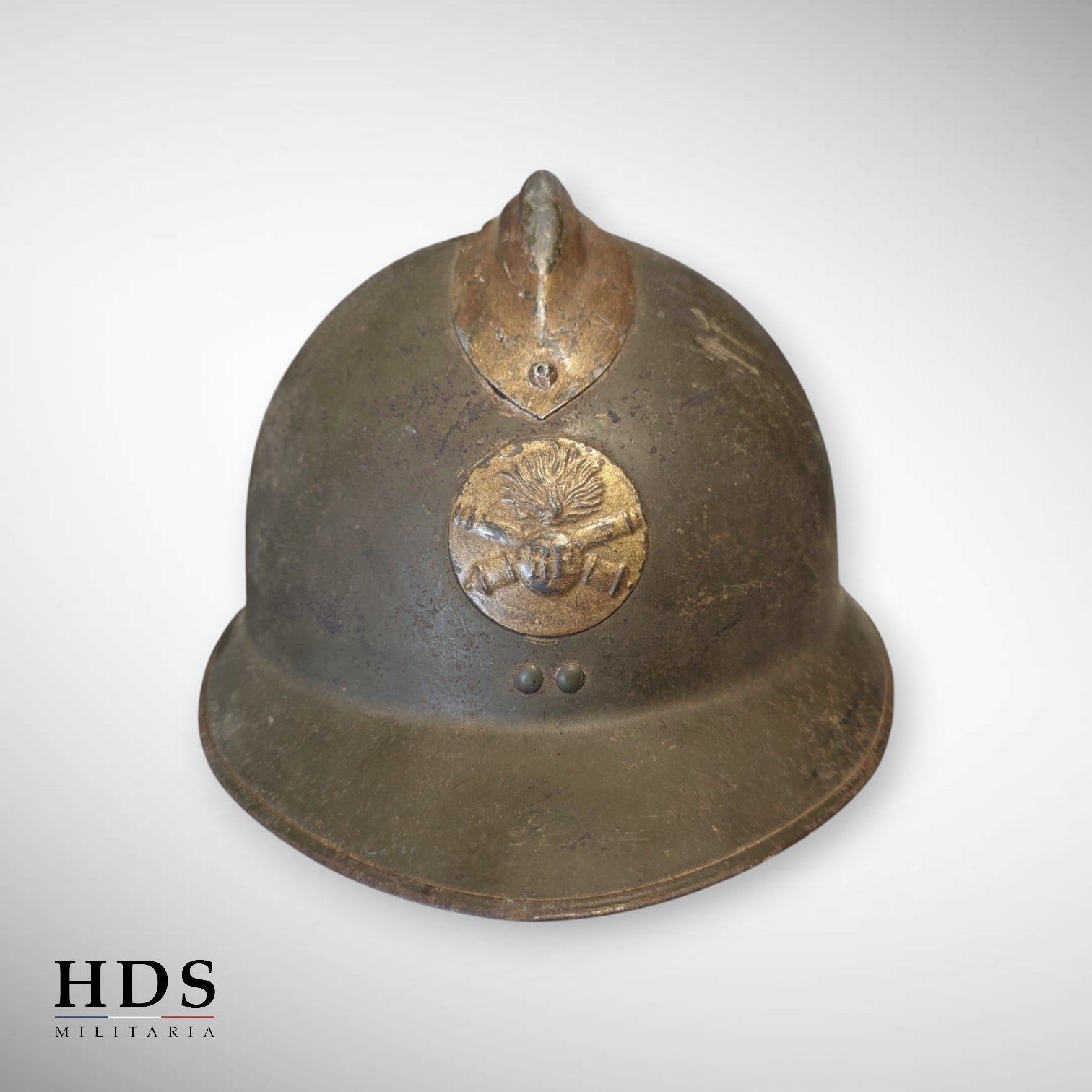 Casque Adrian m26 artillerie France 40 ww2