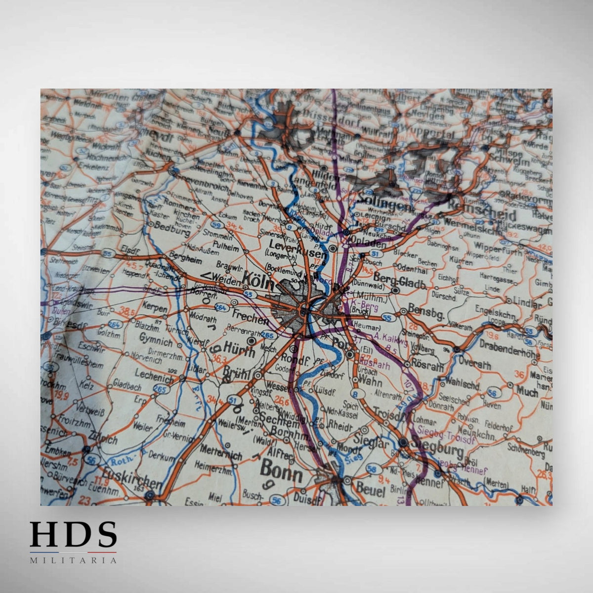 Carte US ww2 Allemagne 1944