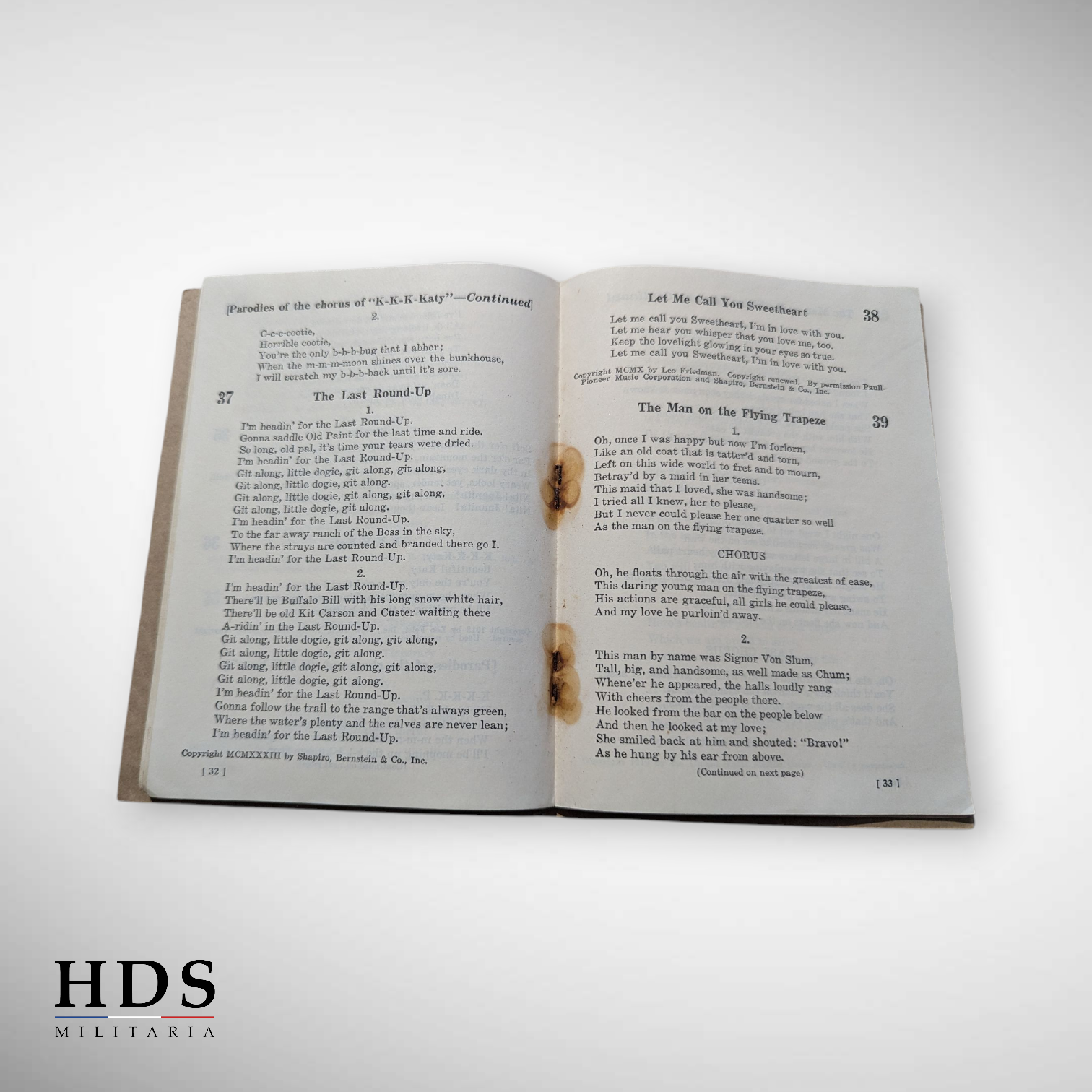 US Army WW2 Songbook