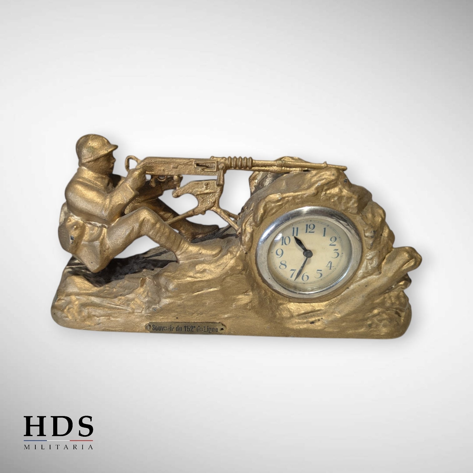 Horloge régule souvenir du 152 de ligne