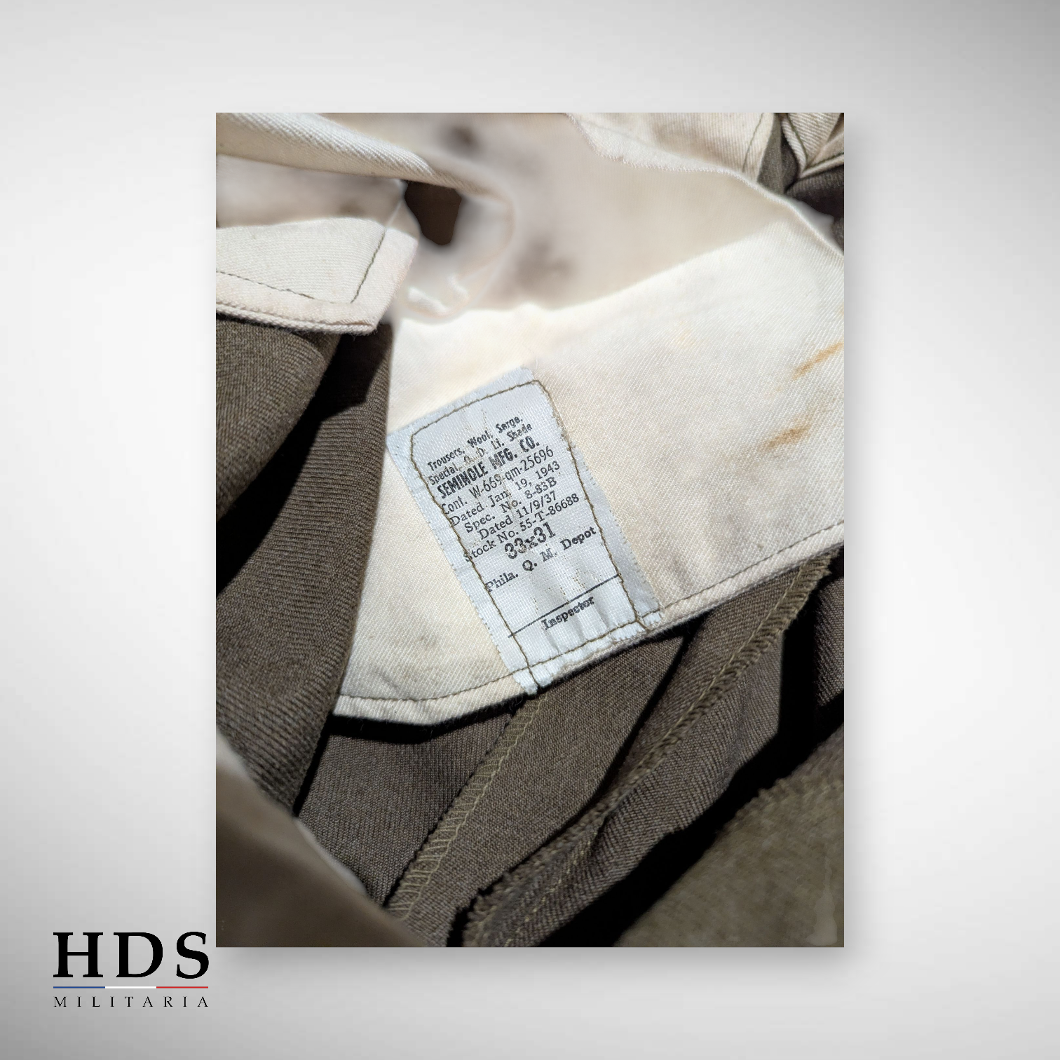 Pantalon moutarde US ww2 m37