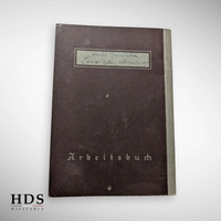 German ww2 DRK Arbeitsbuch booklet