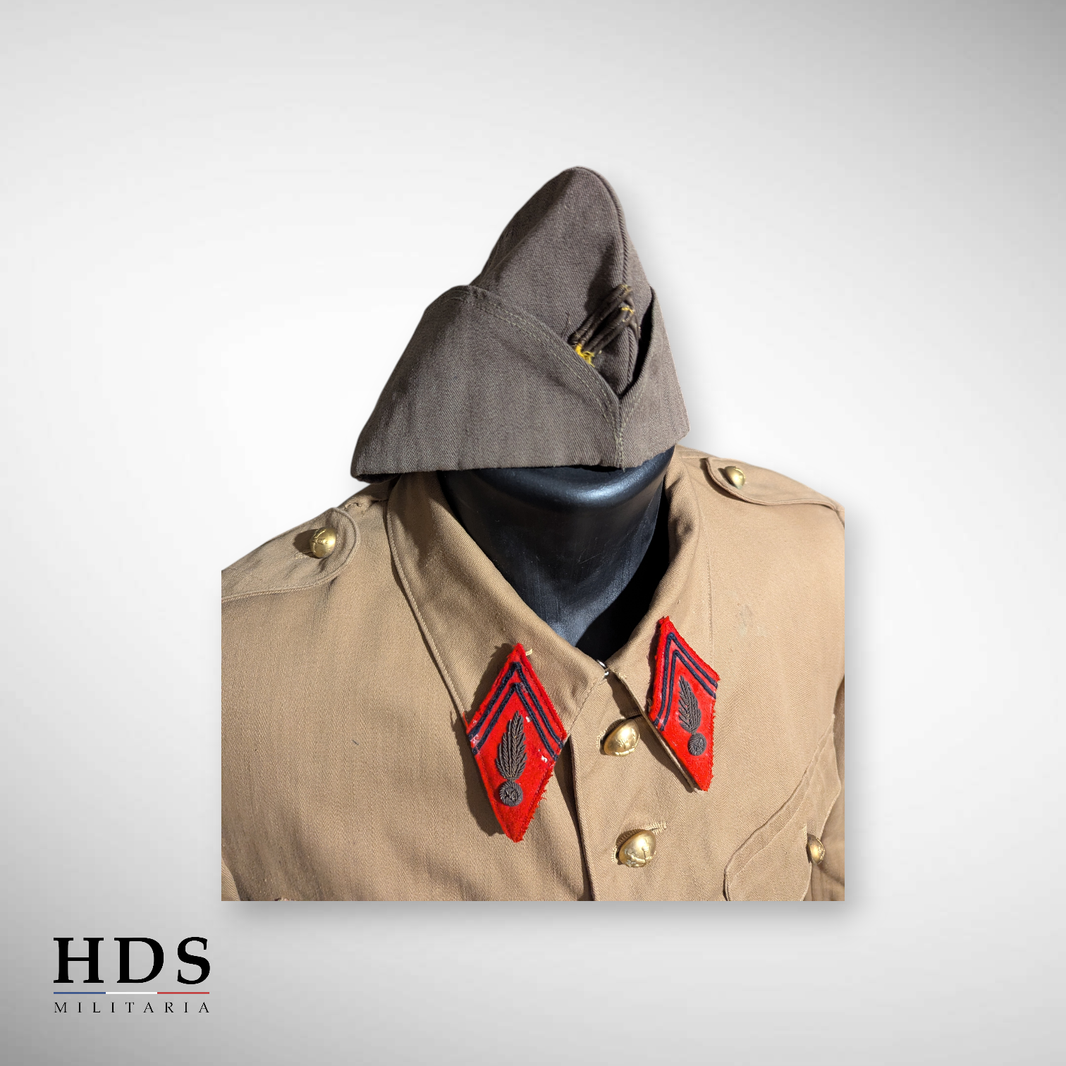 Vareuse + calot officier artillerie France 40 ww2