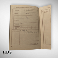 Workbook + Huningue Alsace WW2 passport