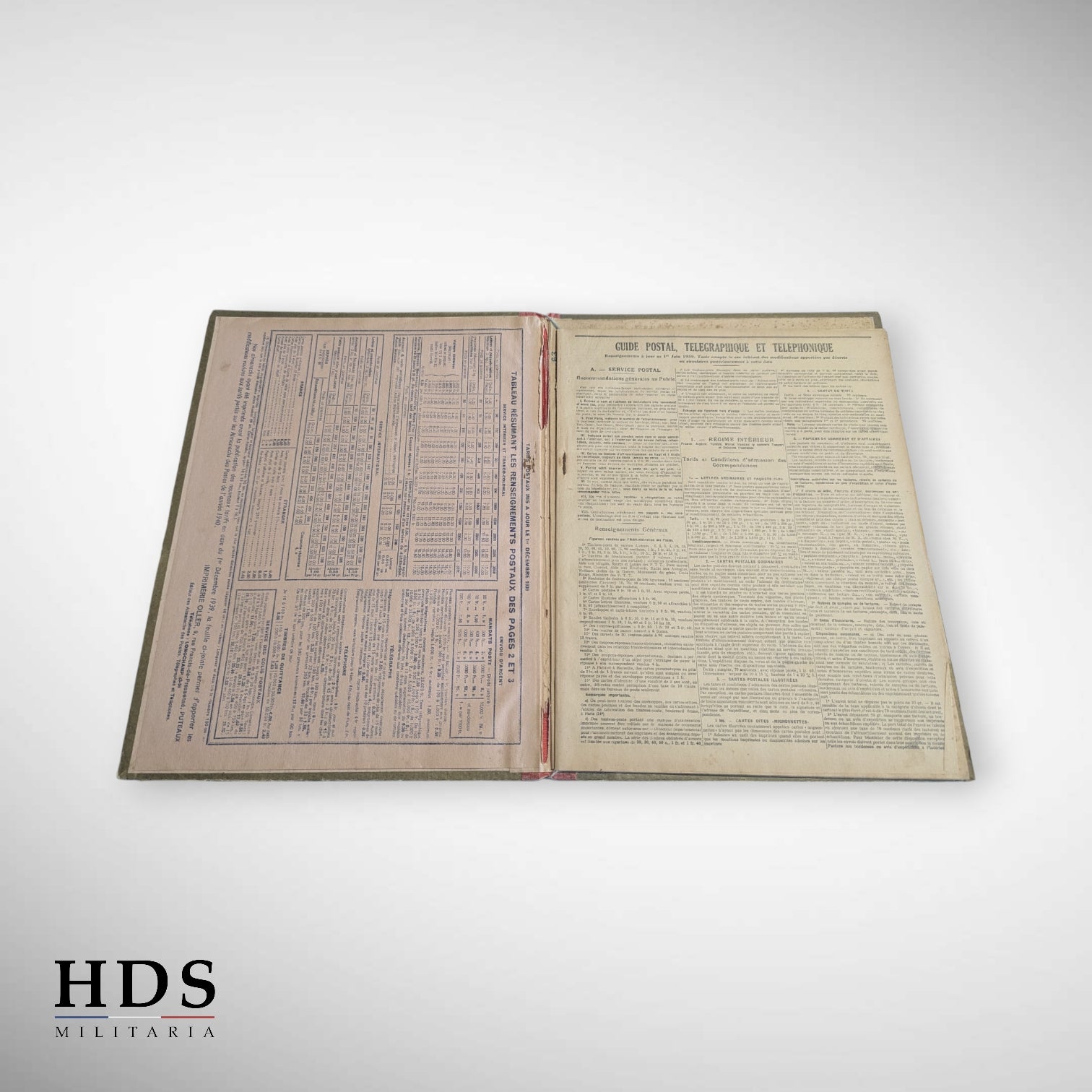 Calendrier almanach des PTT 1940 ww2