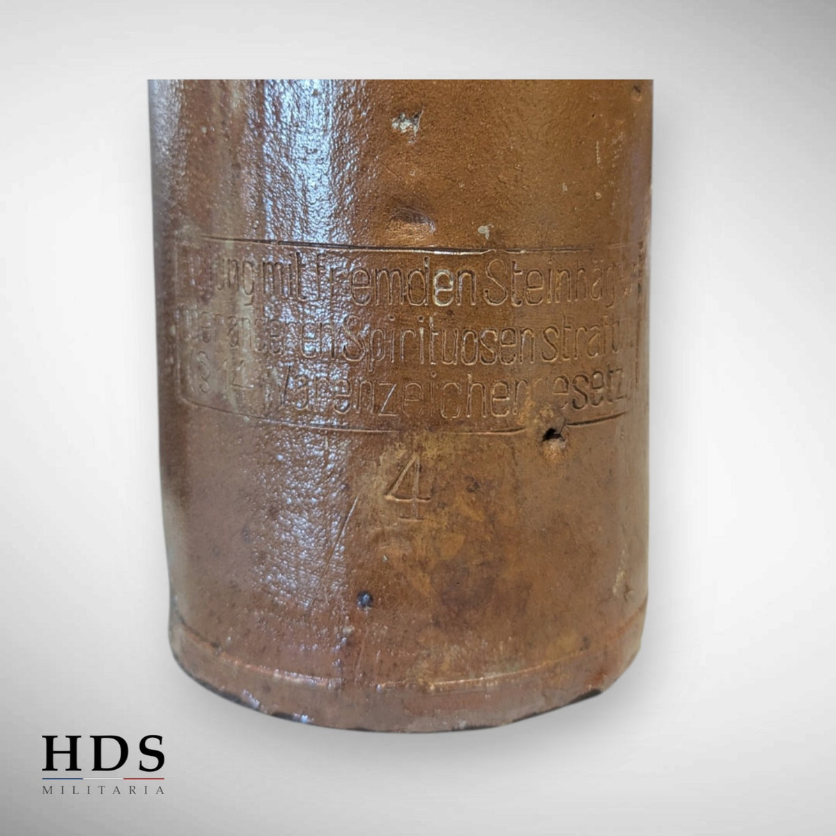 Bouteille en gré allemande ww1 alcool
