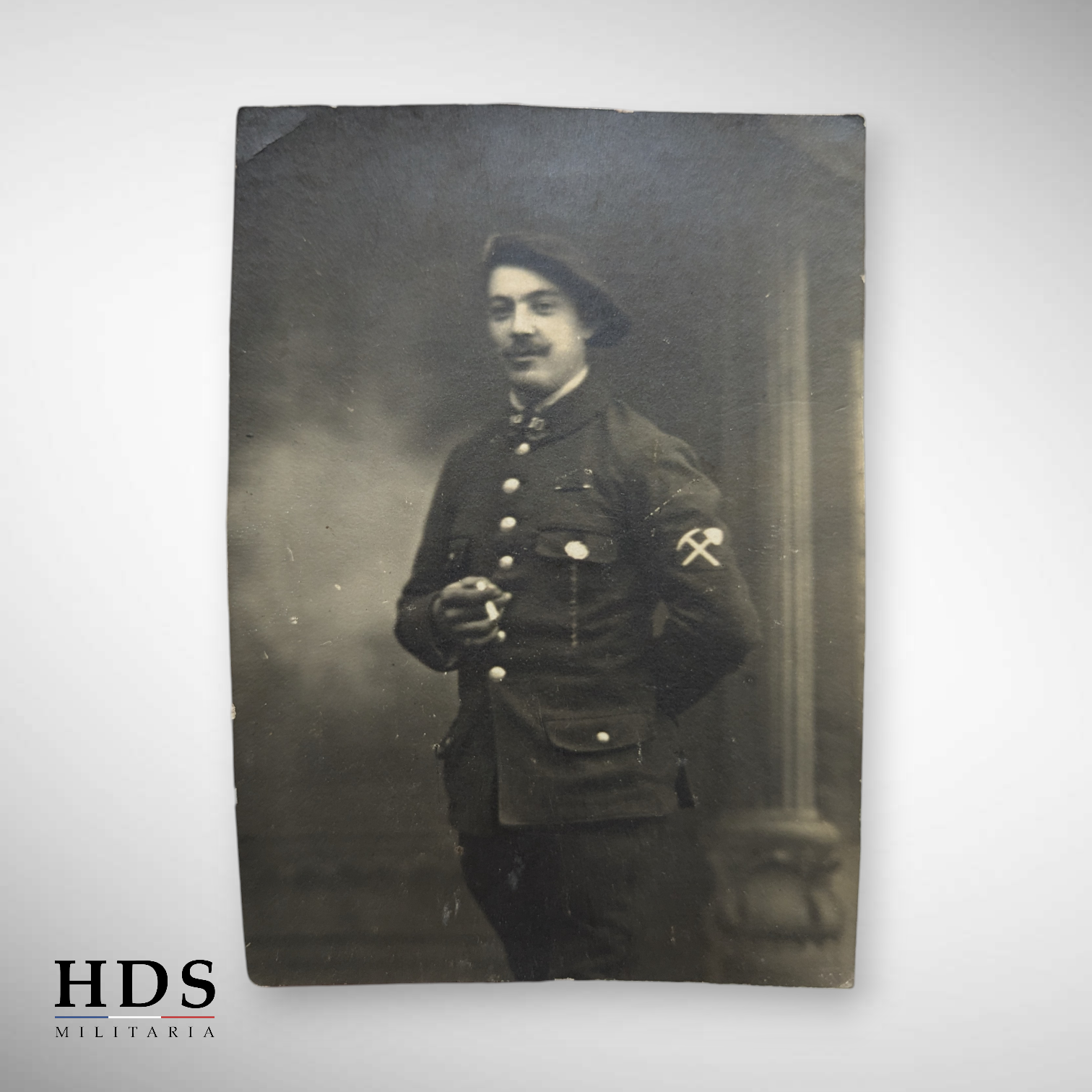 Lot de photos cartes postales chasseur à pied ww1