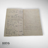 Cahier de note CJF ww2 1943