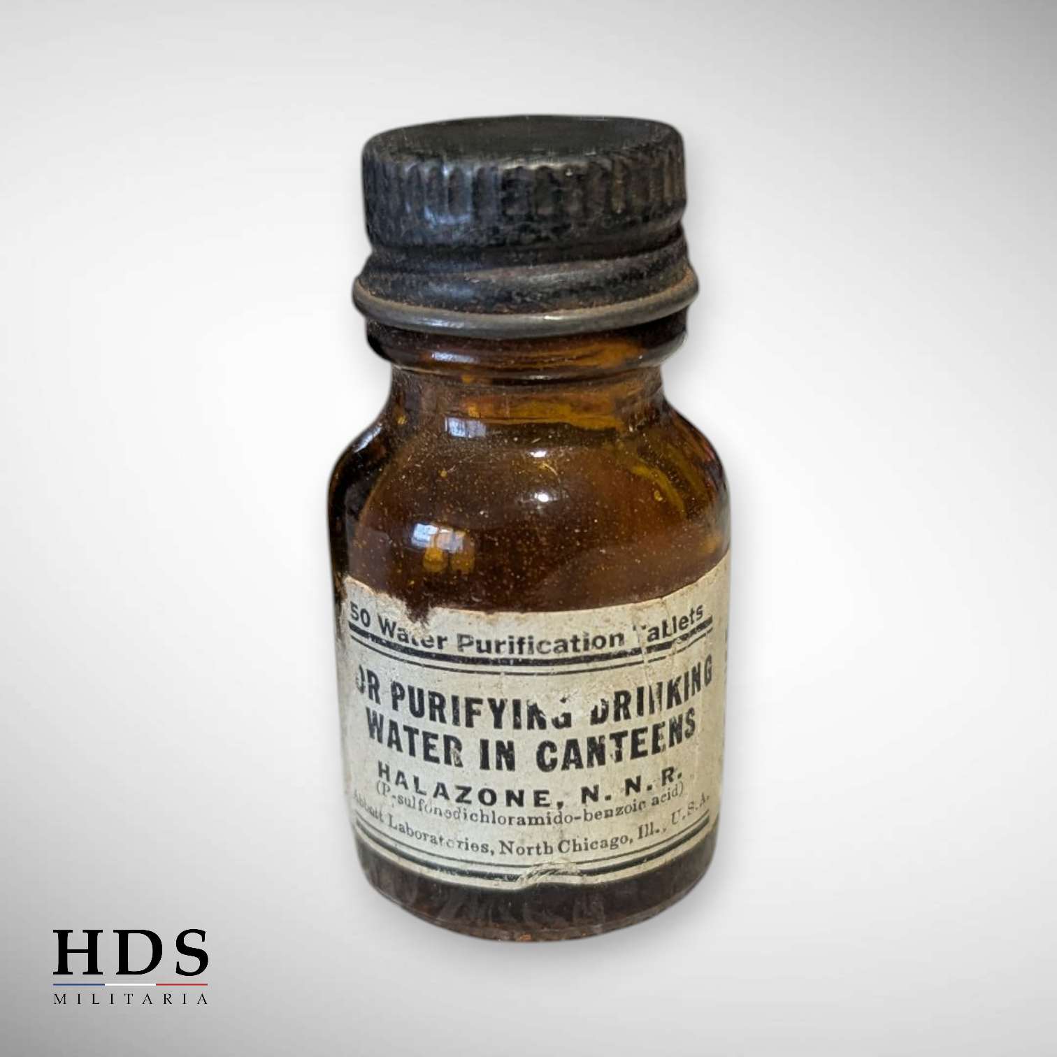 Fiole Halazone US ww2