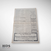 Journal Allemand Alsacien Noël 1914 Guebwiller