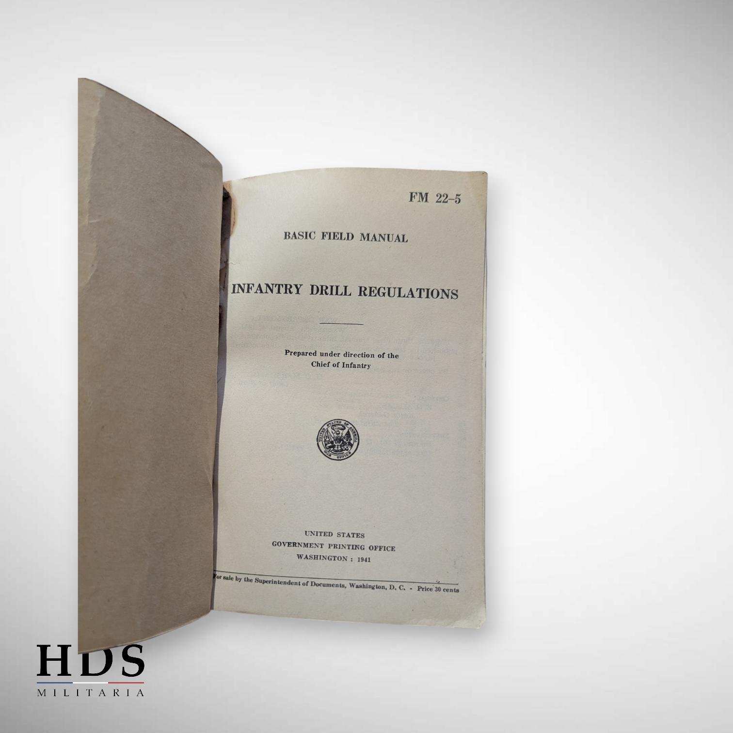 Instruction booklet US ww2 FM 22-5 basic field manual