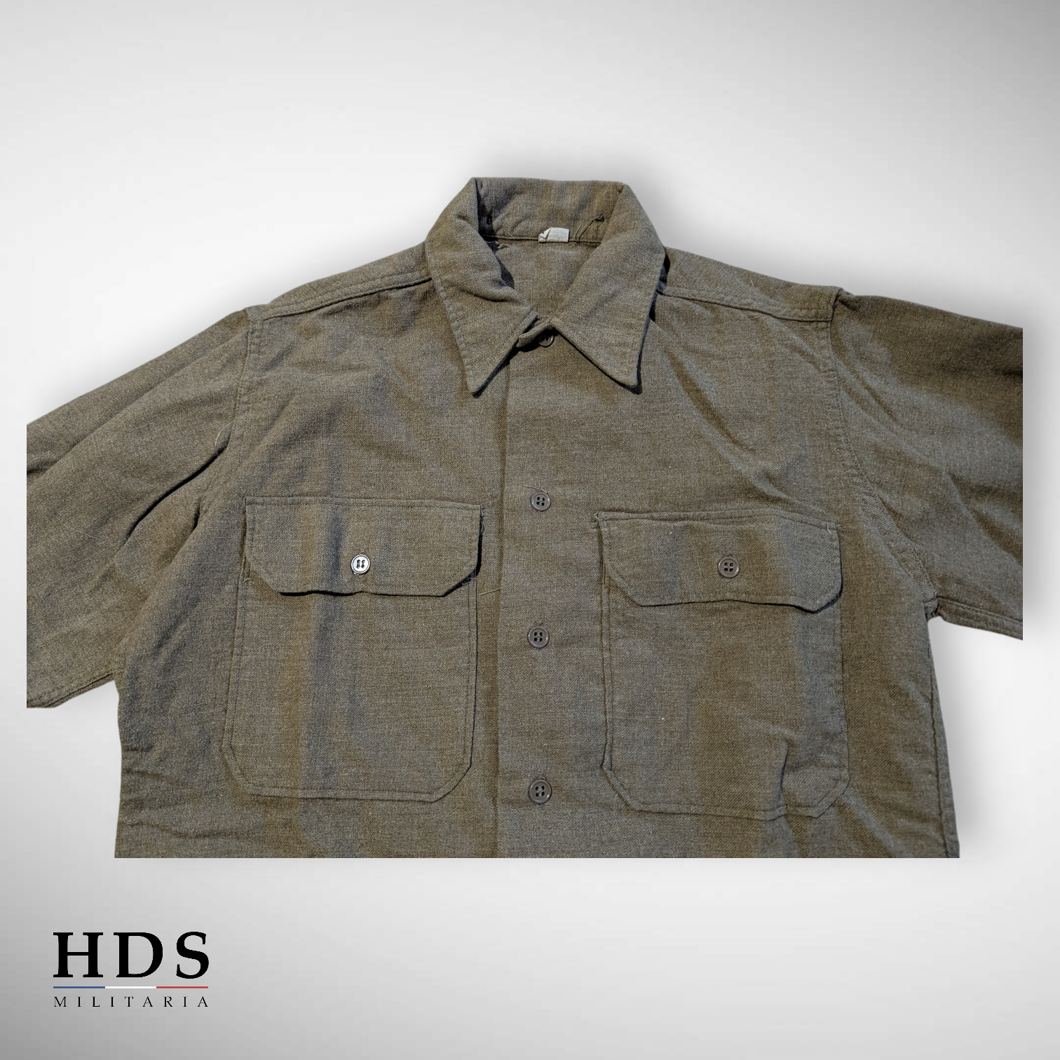US WW2 M37 Mustard Shirt 14.5x32