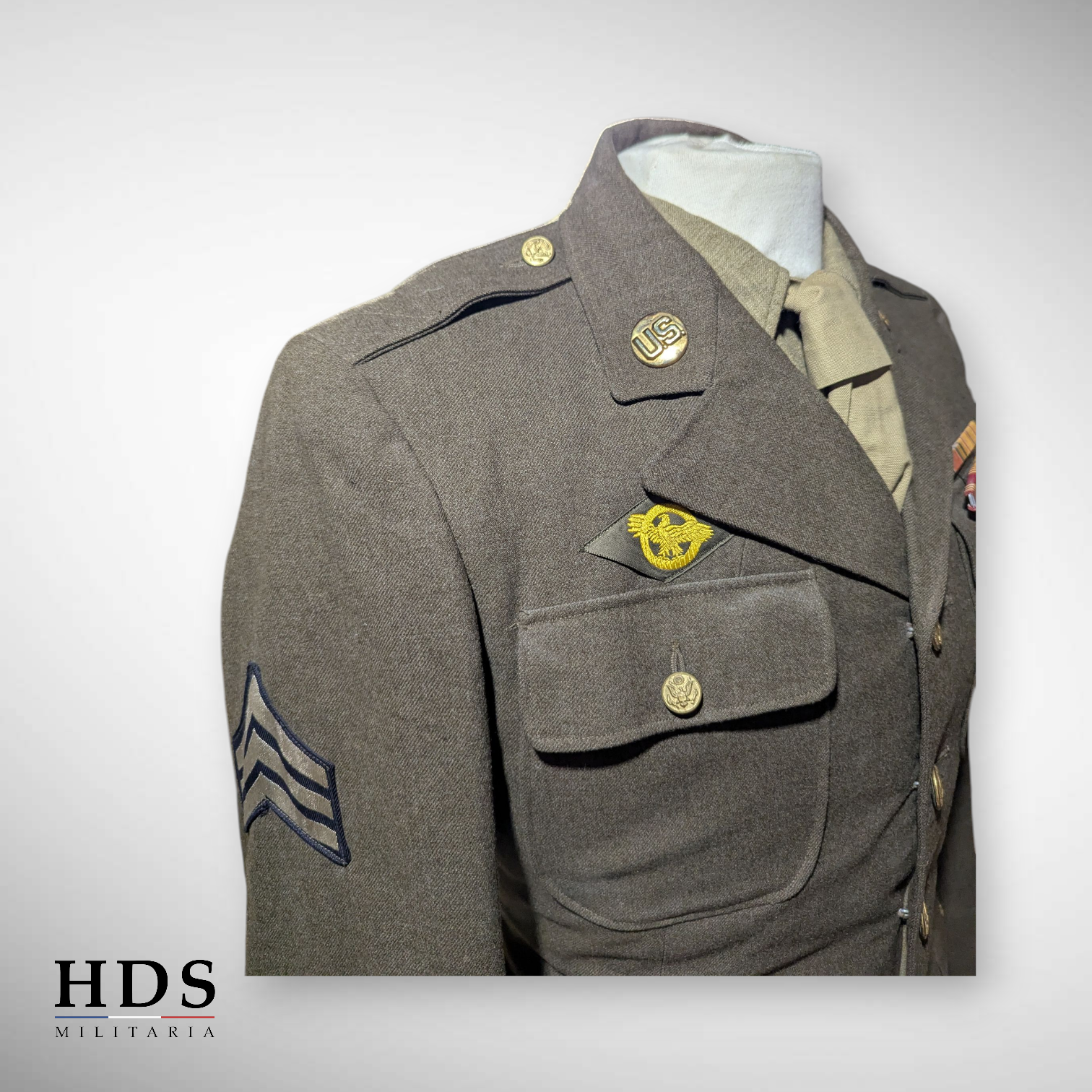 Veste de sortie class A US ww2 Military Police Pacific